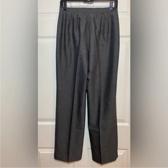 Lafayette 148 New York 100% wool women’s pants trousers straight leg gray size 6 - Picture 4 of 13